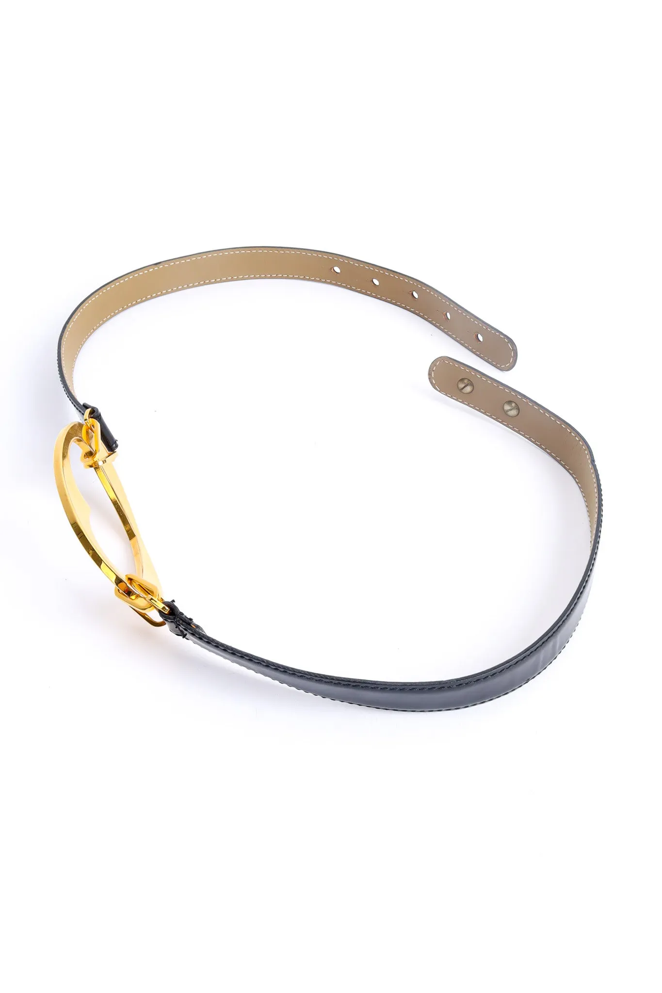 Love Buckle Leather Belt