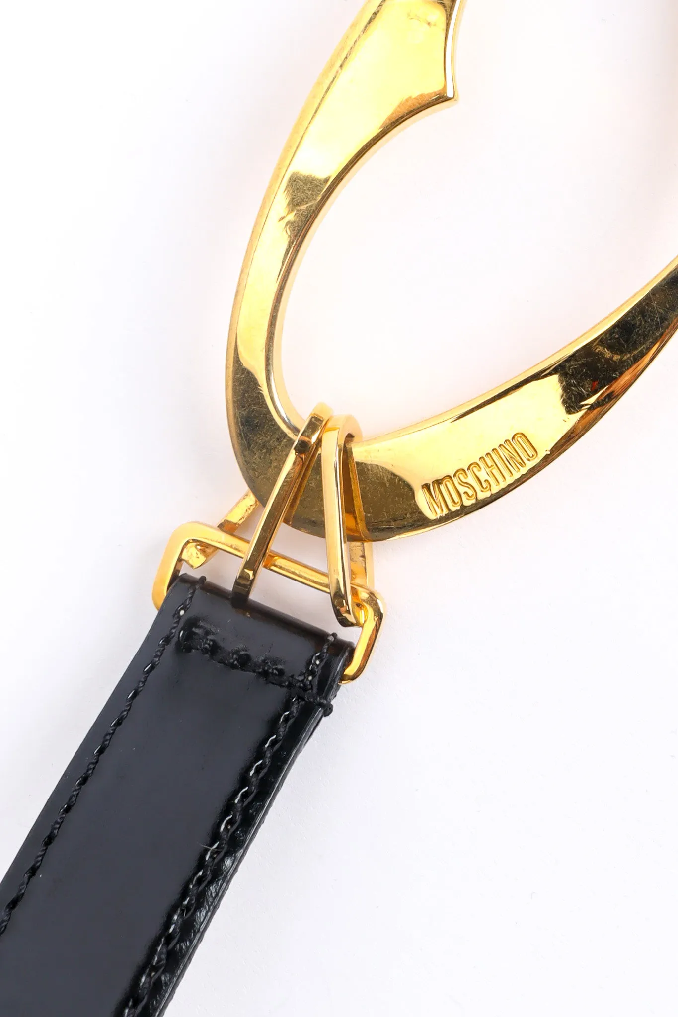 Love Buckle Leather Belt
