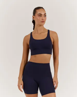 LUXE STRAPPY BRA - DEEP NAVY