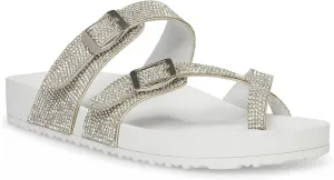 Madden Girl Women's Twila Slide Sandal TWIL01J1 White Multi 7M