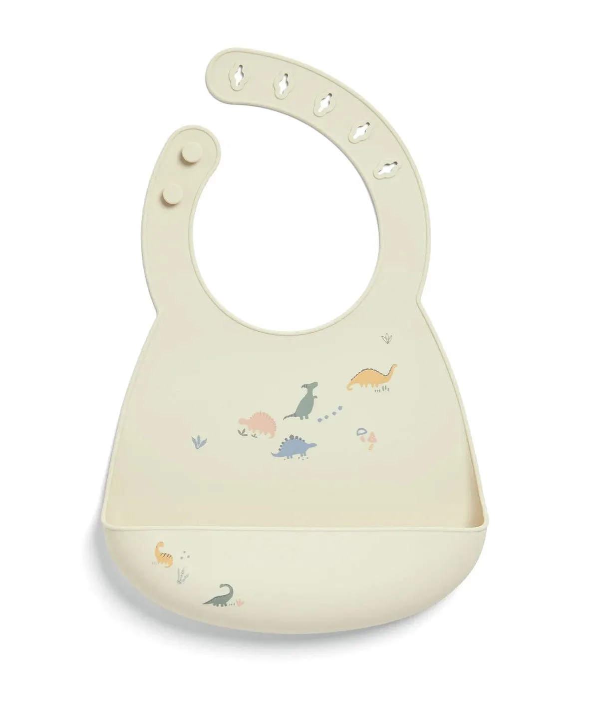 Mamas & Papas Silicone Bibs (2 Pack) - Dino Teal