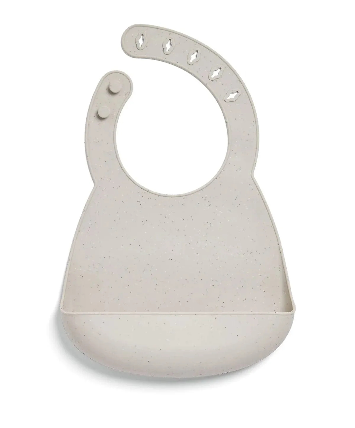 Mamas & Papas Silicone Bibs (2 Pack) – Neutral Speckle