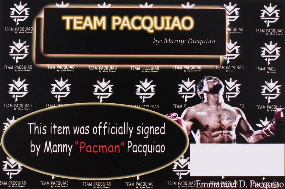 Manny Pacquiao Signed Fight Model Boxing Trunks (Pacquiao COA)