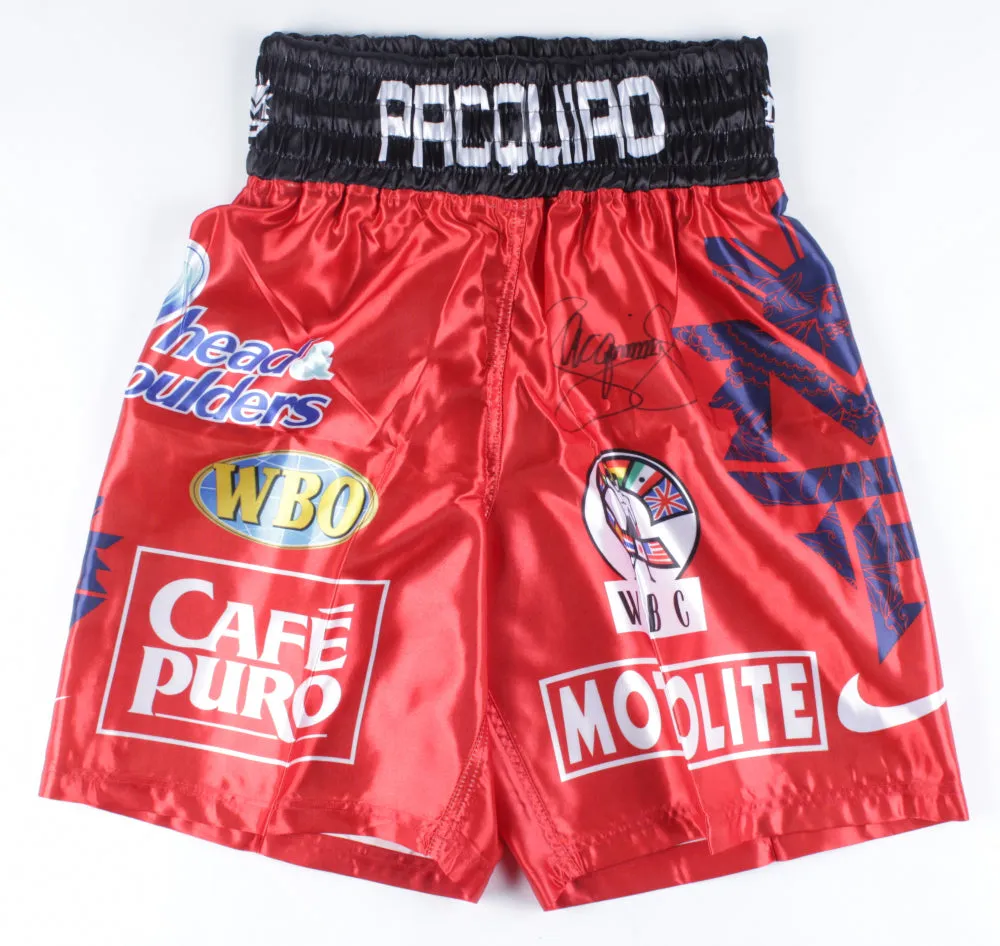 Manny Pacquiao Signed Fight Model Boxing Trunks (Pacquiao COA)