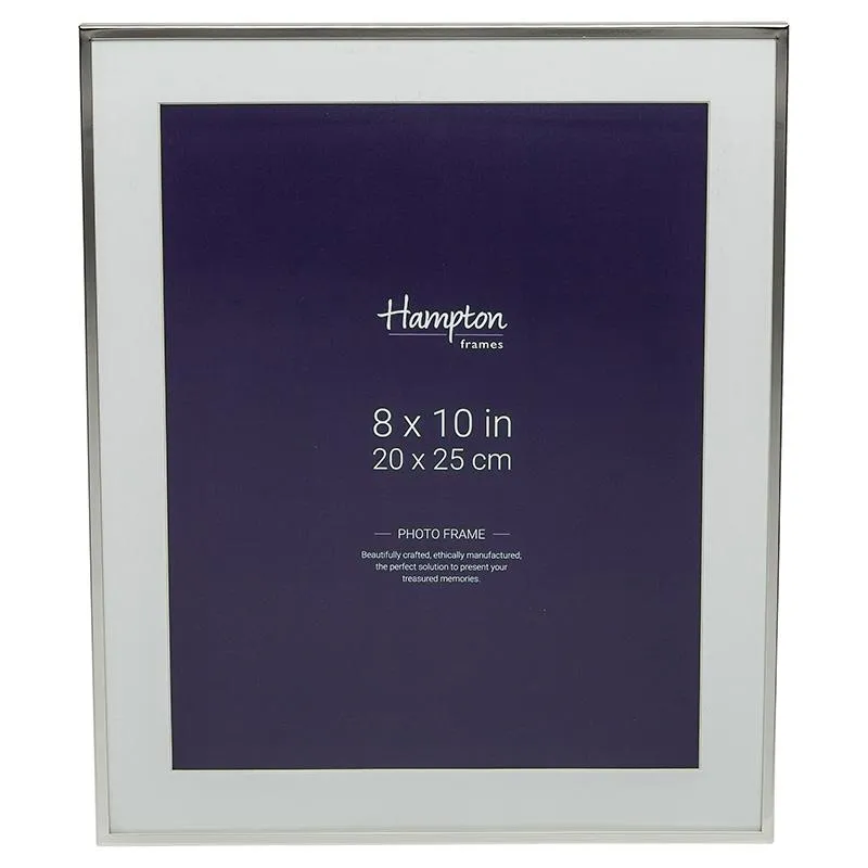Mayfair 10x8 Silver Frame by Hampton Frames