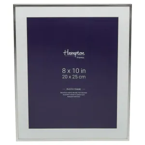 Mayfair 10x8 Silver Frame by Hampton Frames