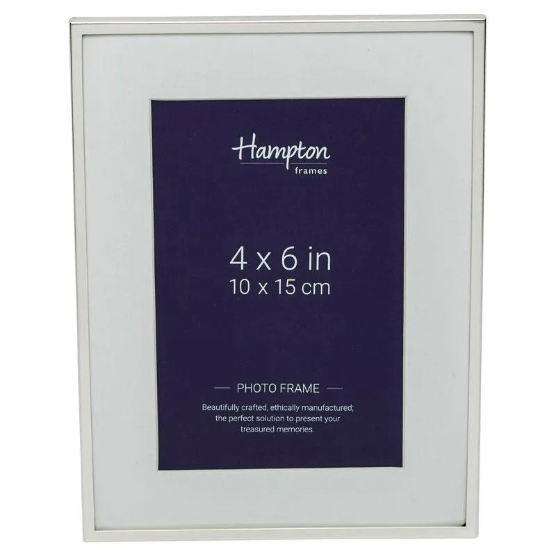 Mayfair 4x6 Silver Frame by Hampton Frames