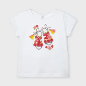 Mayoral Sandals Fringe T-Shirt