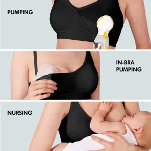 Medela 3 in 1 Nursing & Pumping Bra Black Medium