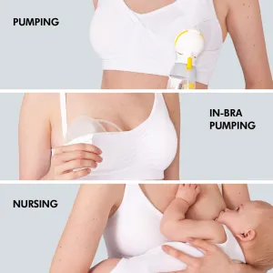 Medela 3 in 1 Nursing & Pumping Bra White Small