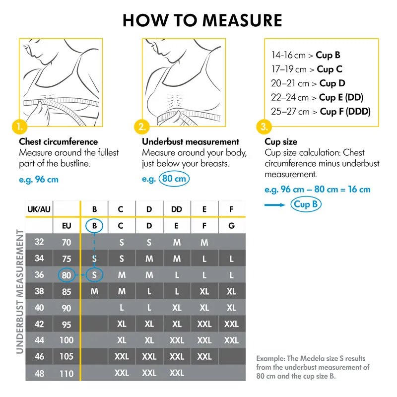 Medela 3 in 1 Nursing & Pumping Bra White Small