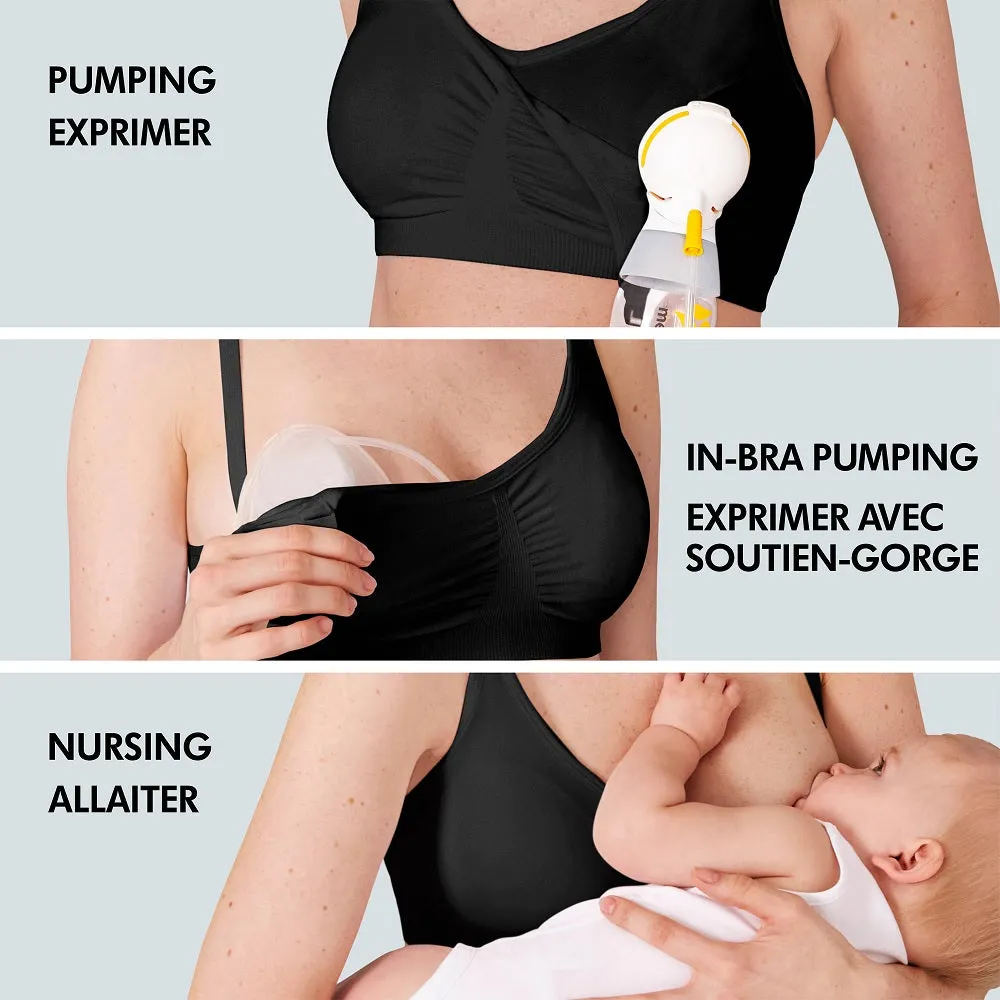 Medela 3-in-1 Nursing Bra (Black)