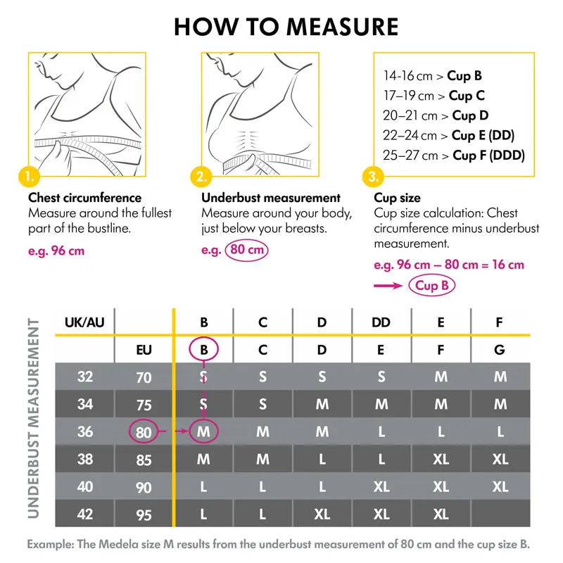 Medela Keep Cool Sleep Bra Black Large