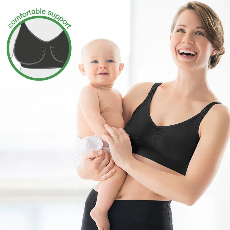 Medela Maternity & Nursing Bra Black Large