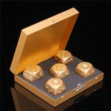 MEN'S BRUSHED STAINLESS DICE SET | 2 OPTIONS