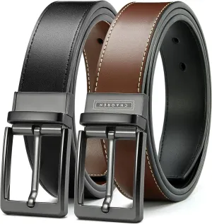 Mens double-sided belt for Dress and Casual