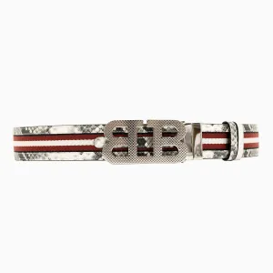 Men's Synthetic Reversible Iconic Buckle Belt