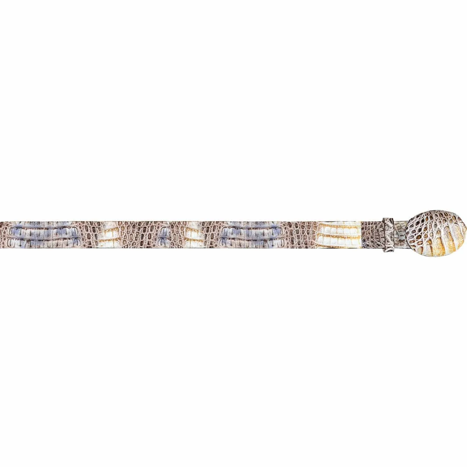 Men's Wild West Caiman Belly Skin Cowboy Belt 2C118249