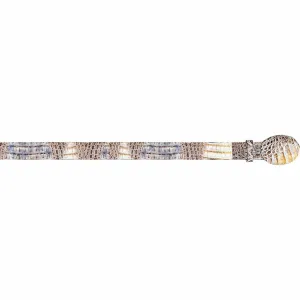 Men's Wild West Caiman Belly Skin Cowboy Belt 2C118249