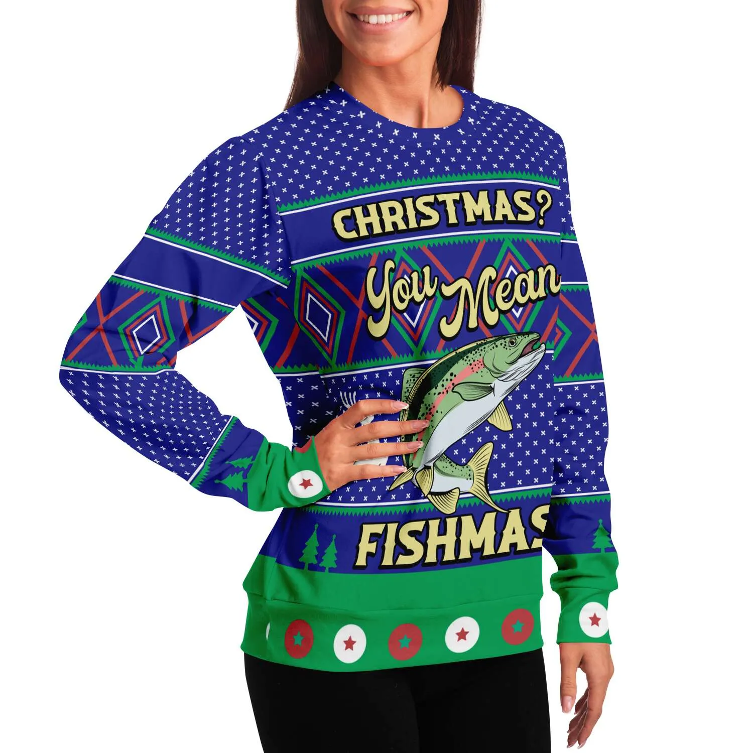 Merry Fishmas - Athletic Sweatshirt