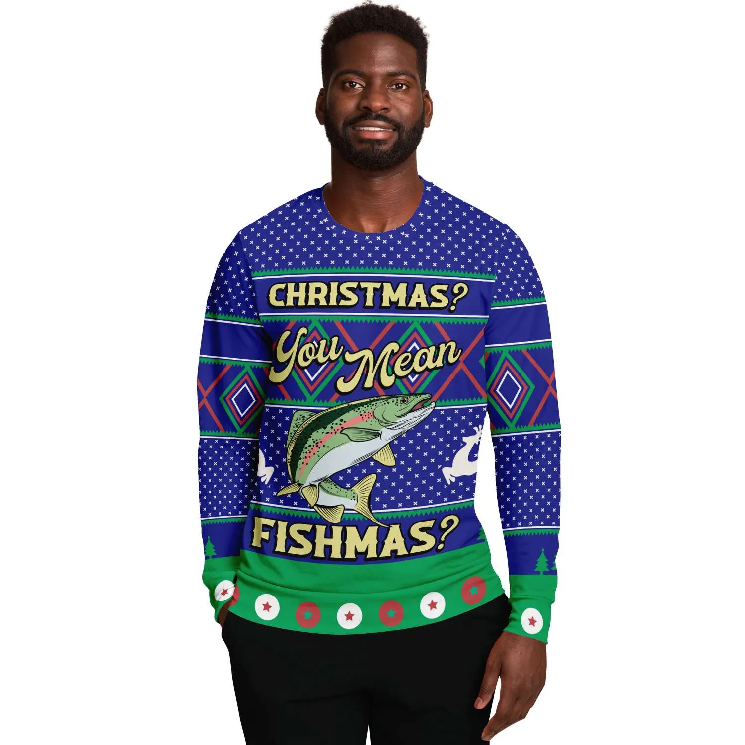 Merry Fishmas - Athletic Sweatshirt
