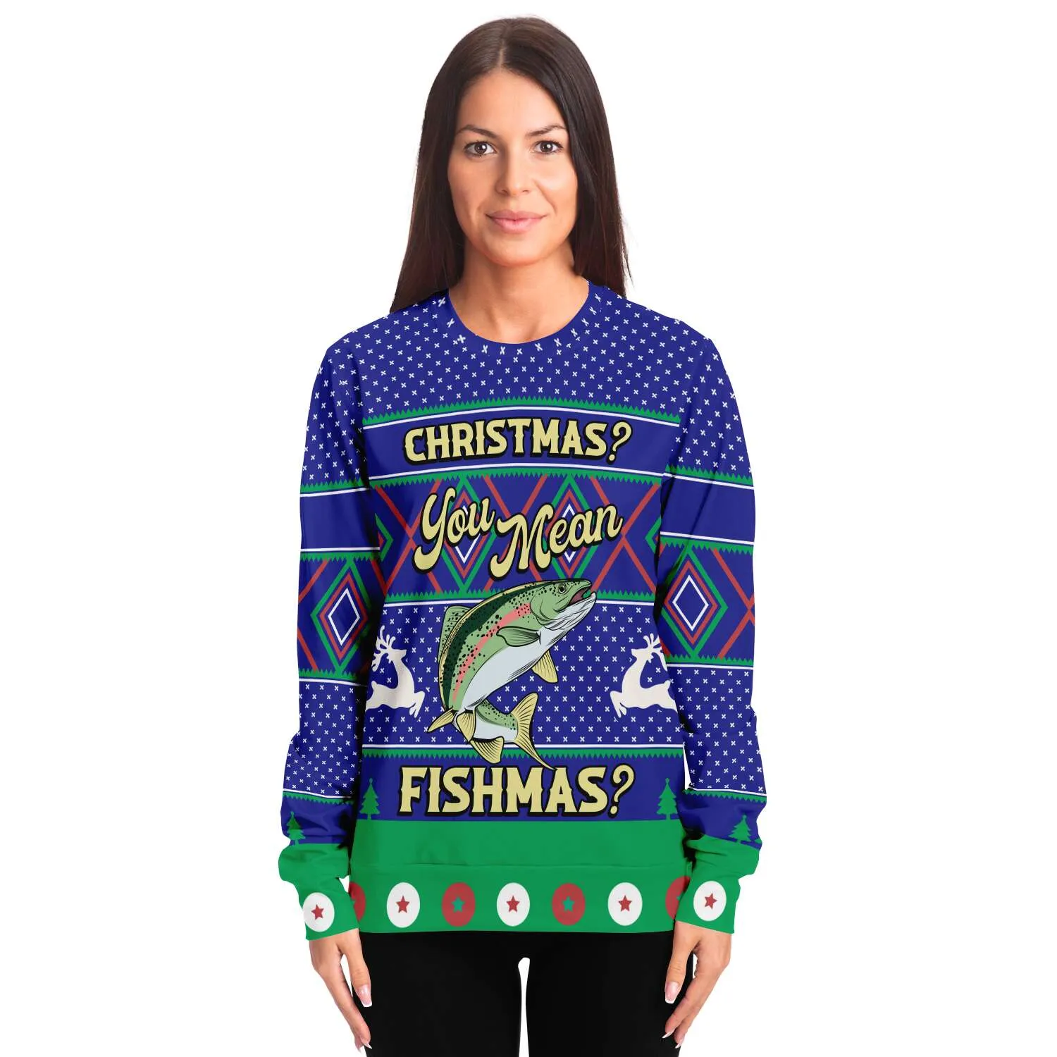 Merry Fishmas - Athletic Sweatshirt