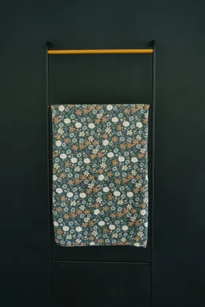 Midnight Floral Muslin Swaddle Blanket