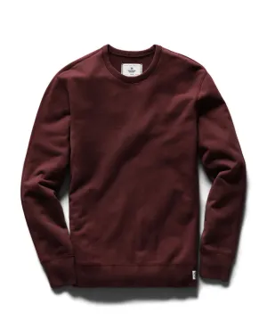 Midweight Terry Crewneck Crimson