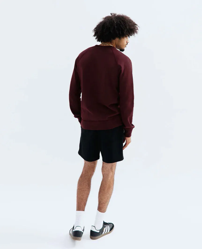 Midweight Terry Crewneck Crimson