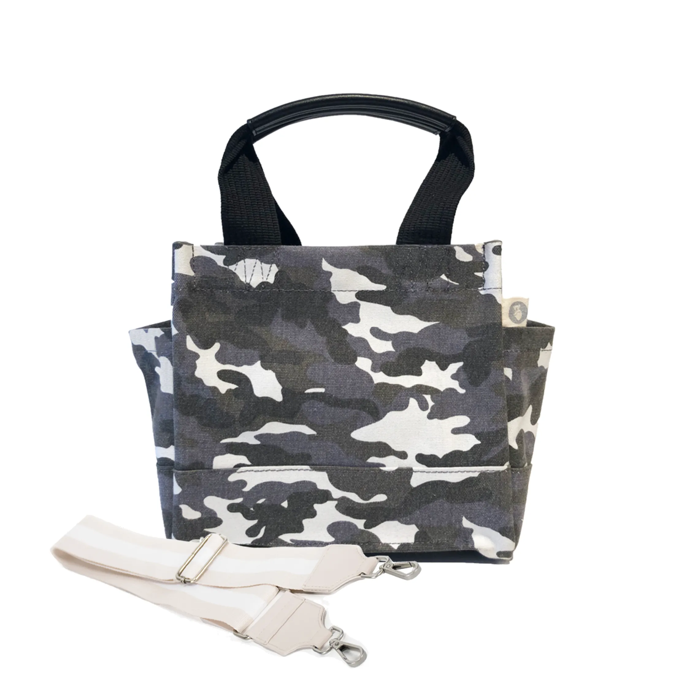 Mini Monogram Mini Luxe North South Bag: Grey Camouflage