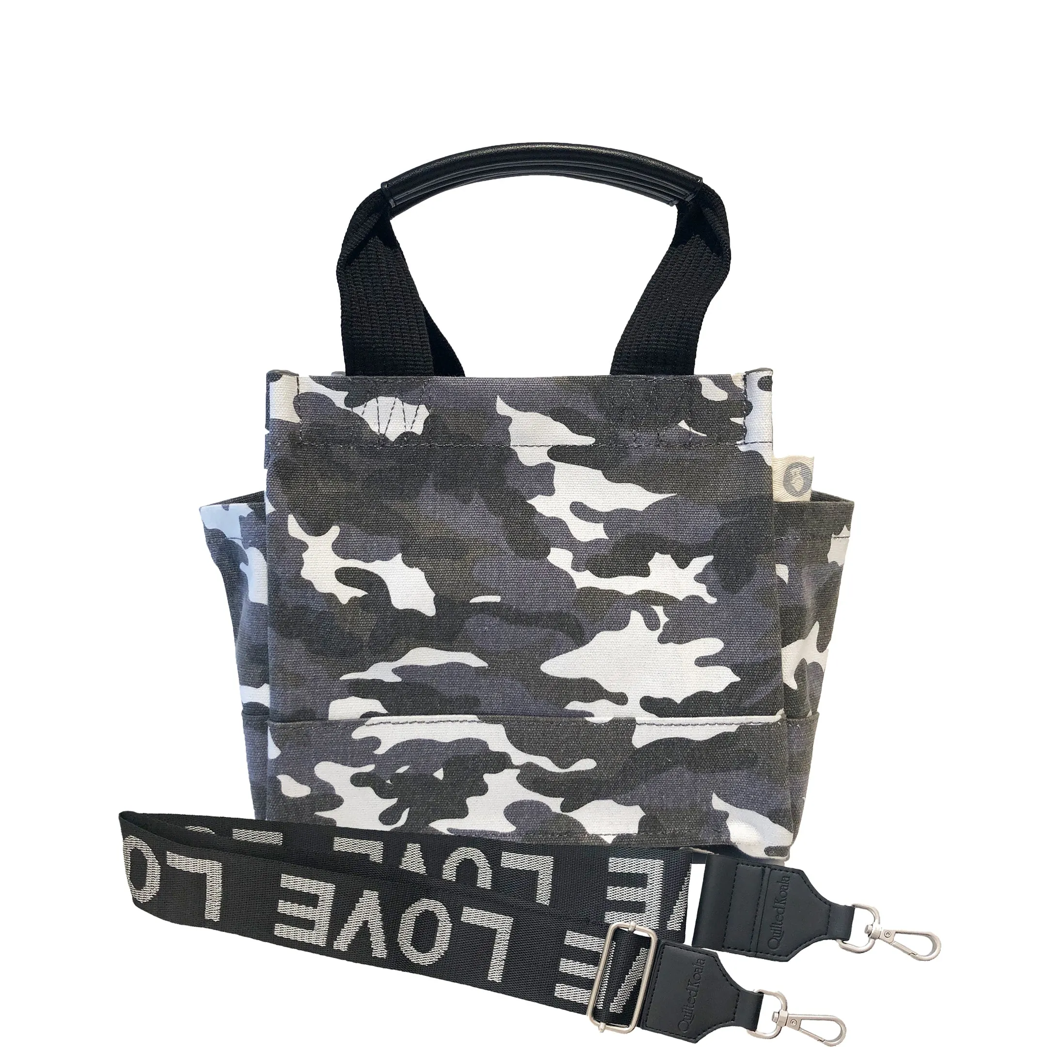 Mini Monogram Mini Luxe North South Bag: Grey Camouflage