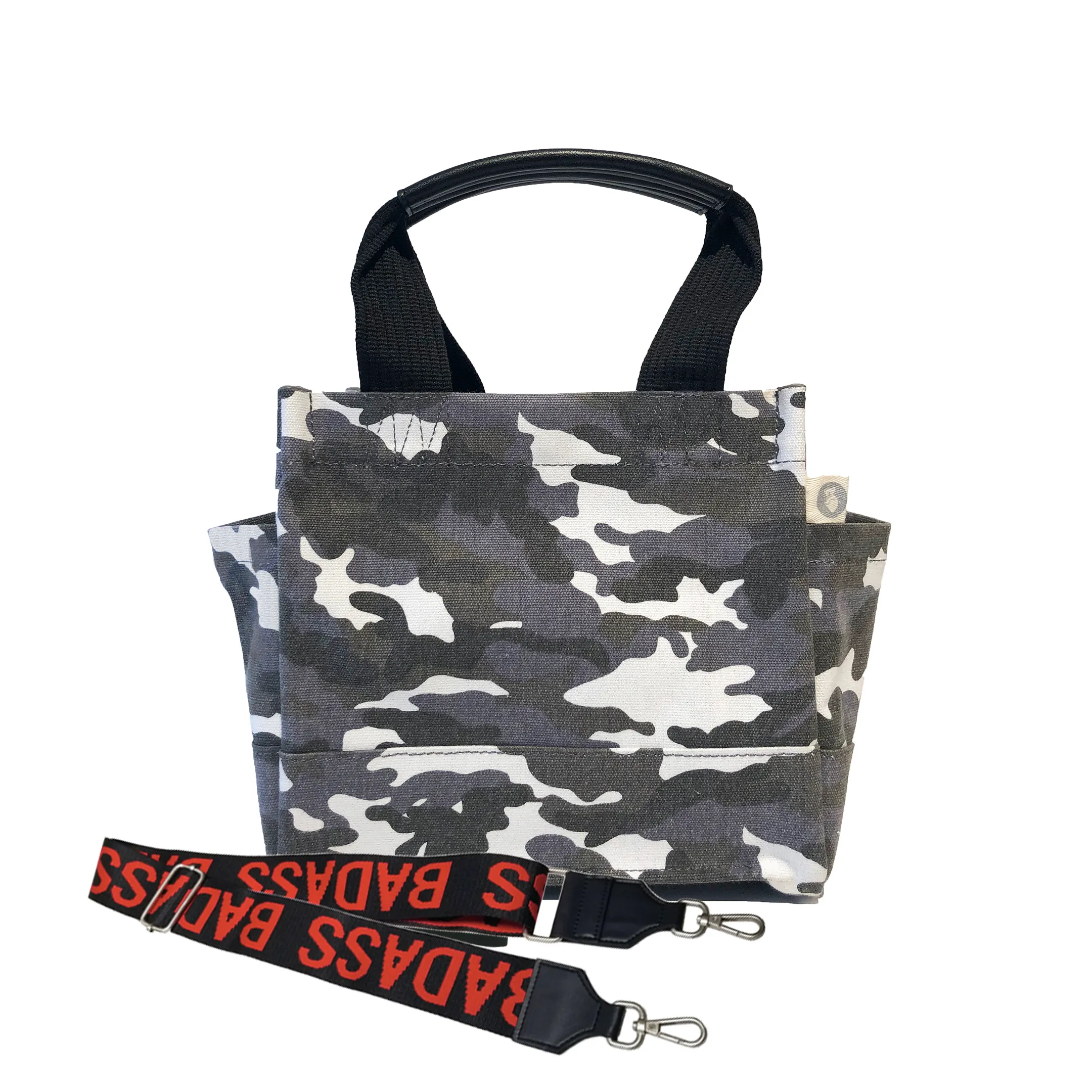 Mini Monogram Mini Luxe North South Bag: Grey Camouflage