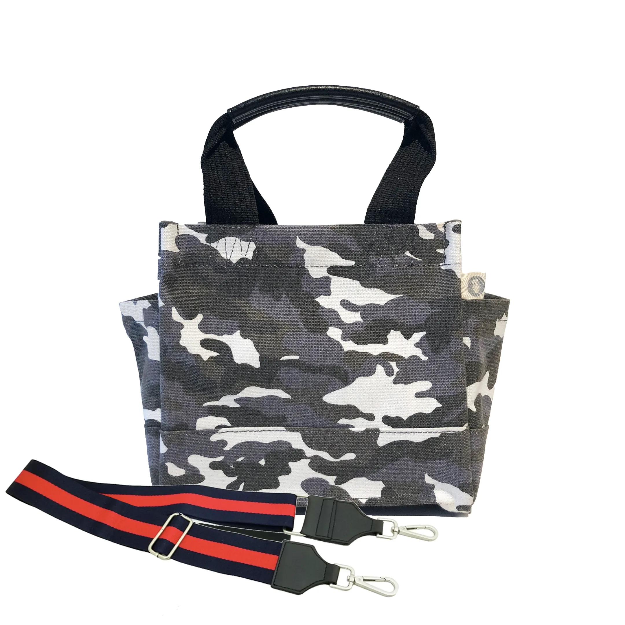 Mini Monogram Mini Luxe North South Bag: Grey Camouflage