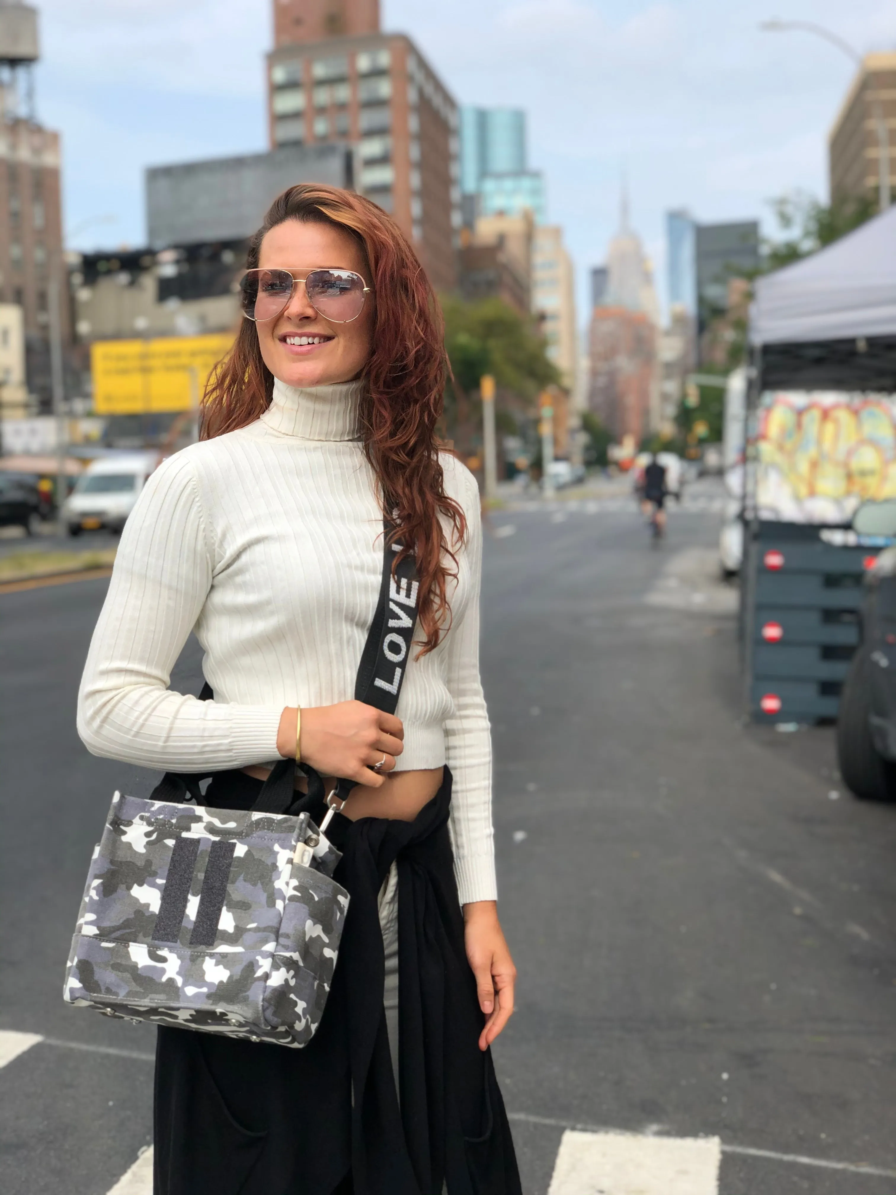 Mini Monogram Mini Luxe North South Bag: Grey Camouflage