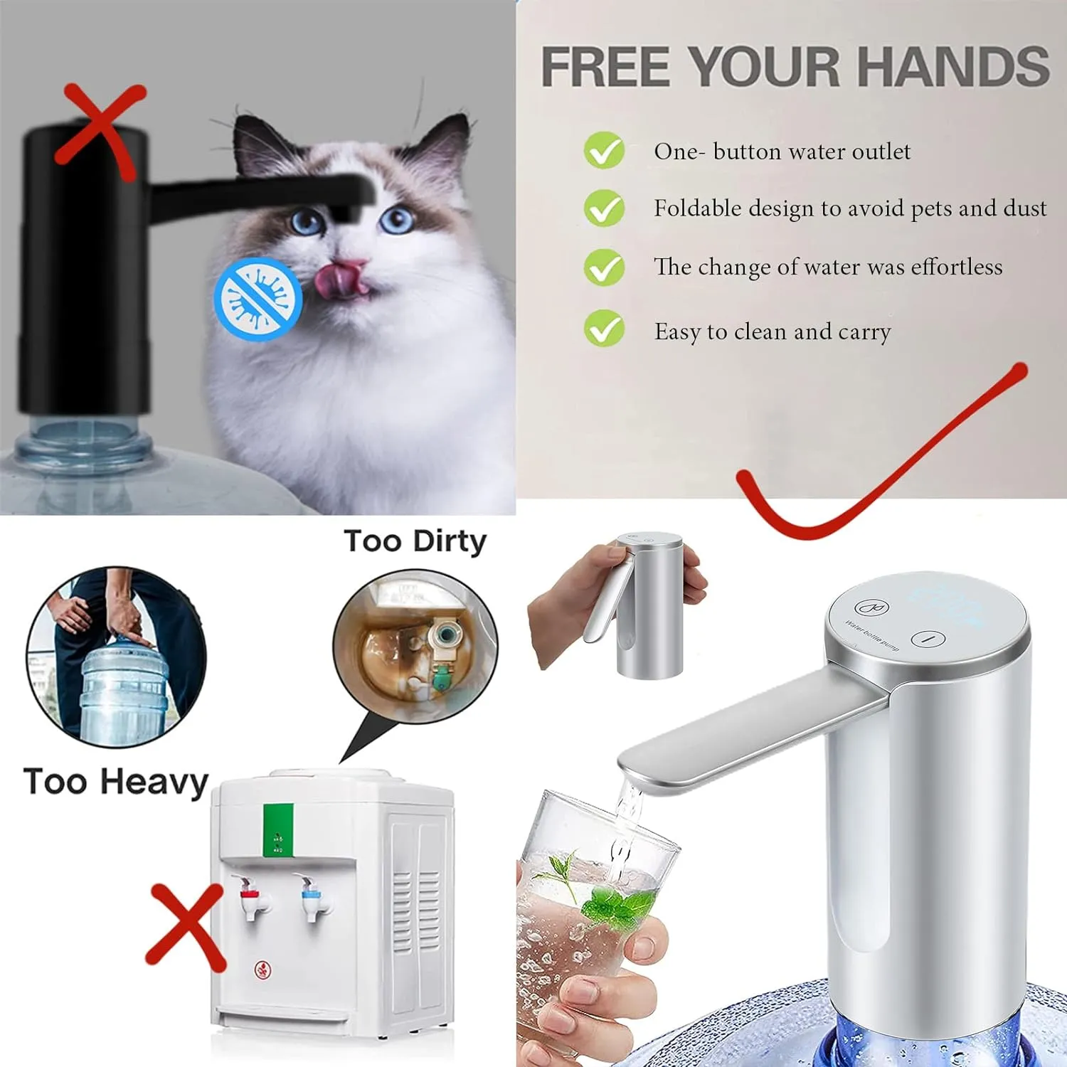 Modern Water Cooler Table Dispenser