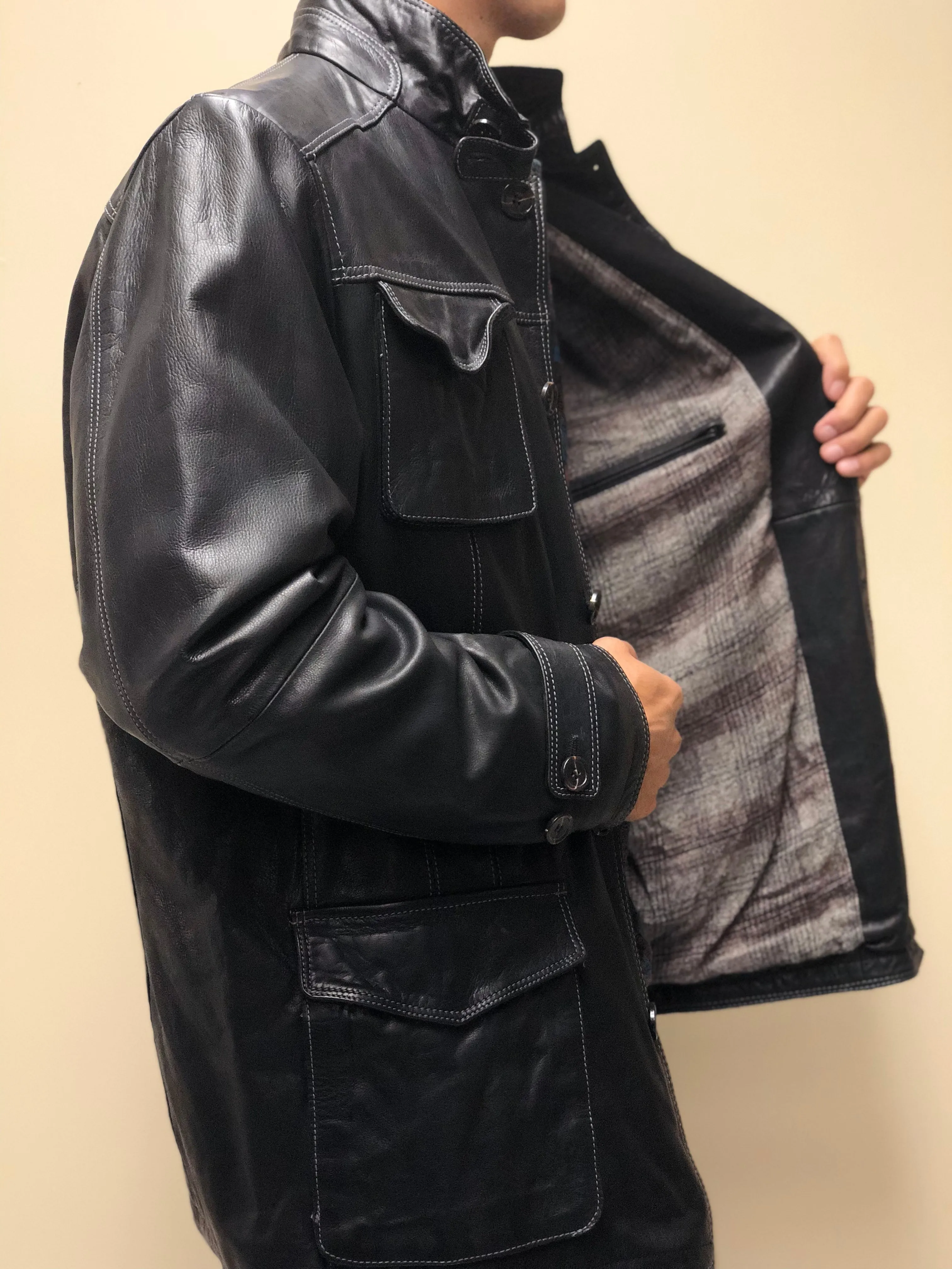 Naked Calfskin Coat