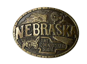 Nebraska State Buckle