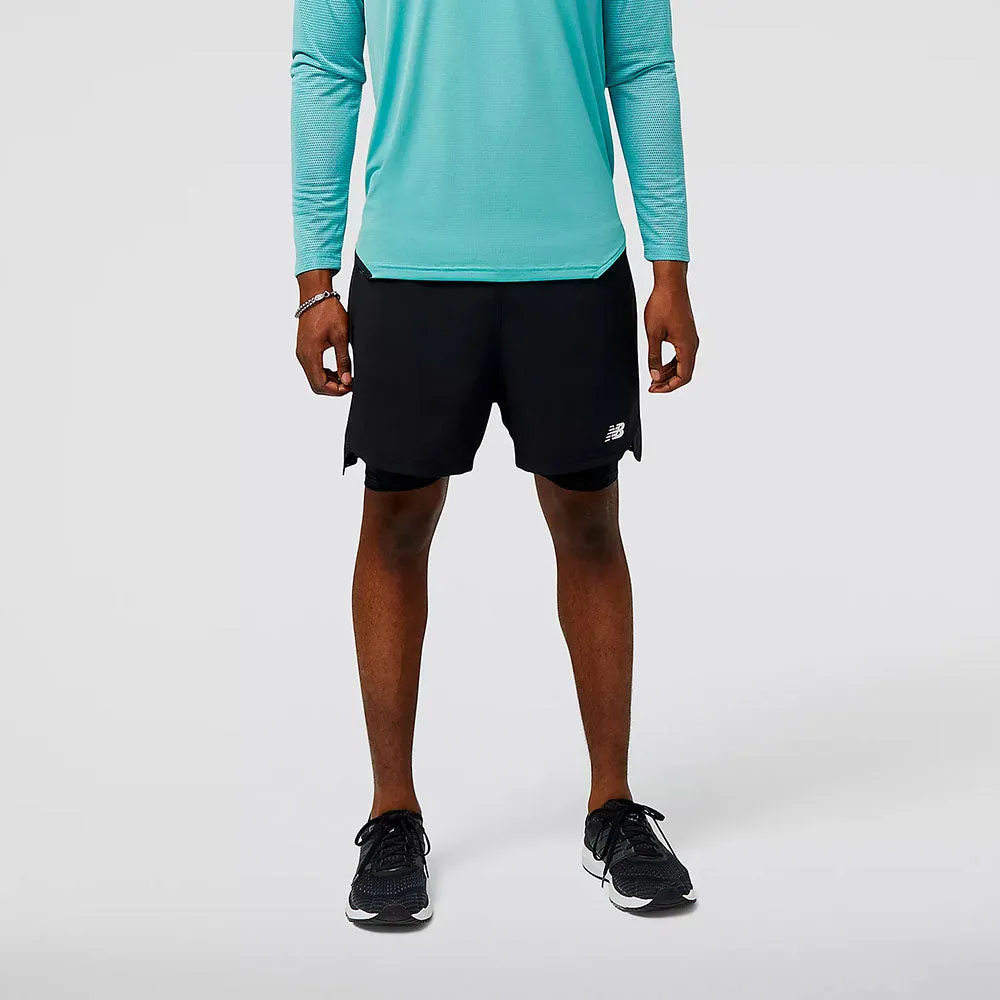 New Balance Mens Accelerate Pacer 5 Inch 2-in-1 Shorts