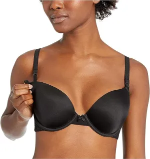 New Motherhood Maternity womens Demi Underwire Nursing Bra, Black, Sz 34DDD, also fits 36DD