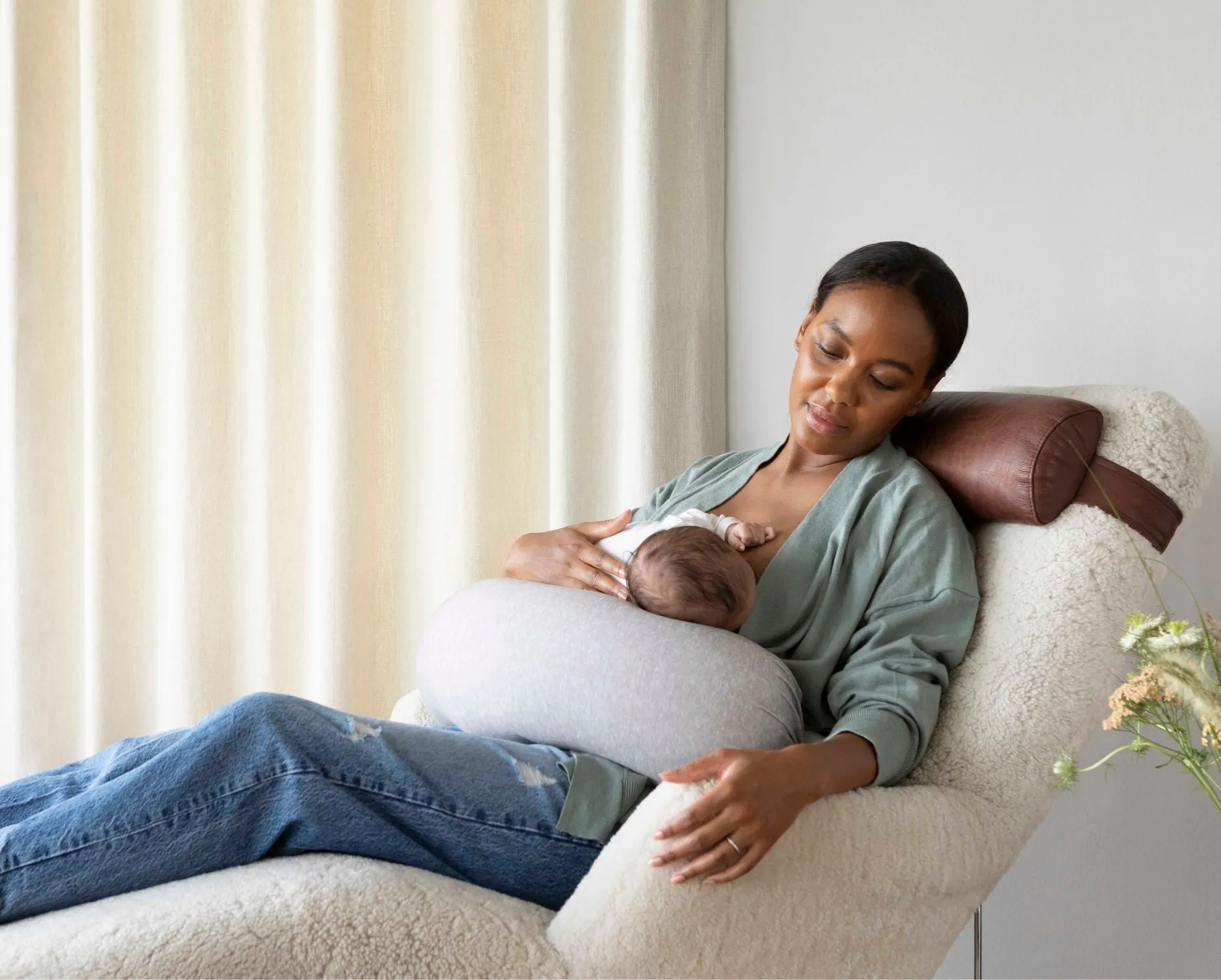 Nursing Pillow - Grey Melange