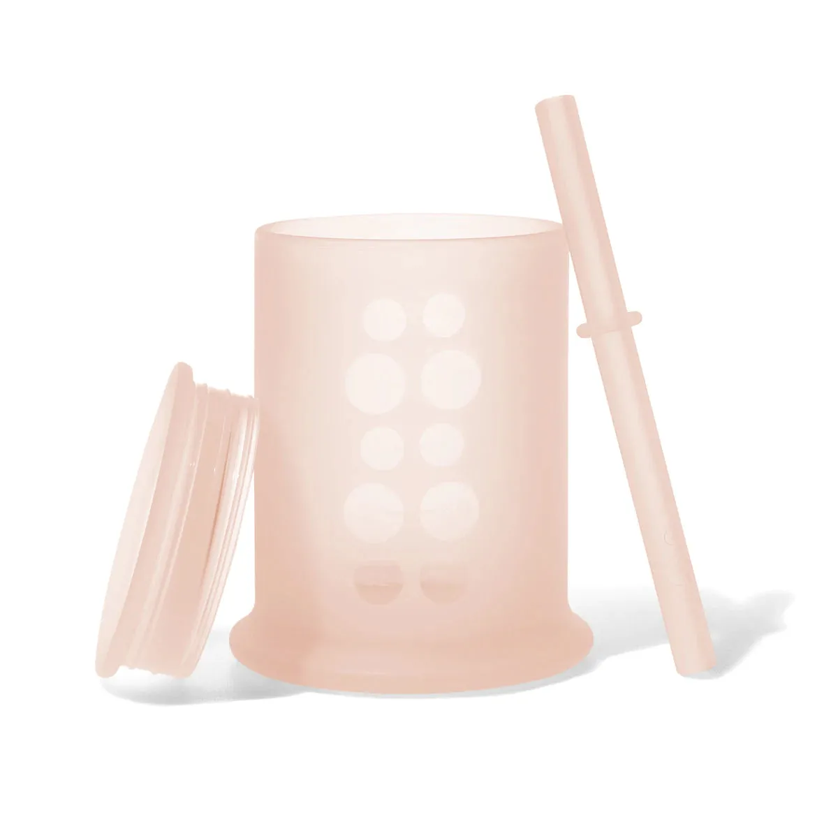 Ola Baby Training Cup with Lid   Straw - Coral