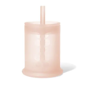 Ola Baby Training Cup with Lid   Straw - Coral