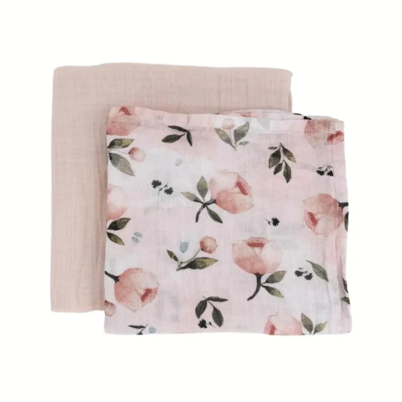 Organic Cotton Muslin Swaddle Blanket - 2 Pack