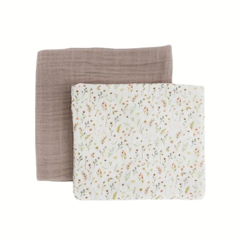 Organic Cotton Muslin Swaddle Blanket - 2 Pack