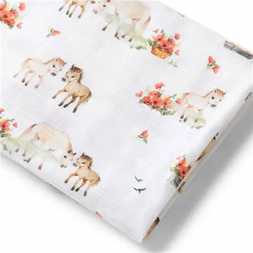 Organic Muslin Wrap - Pony Pals