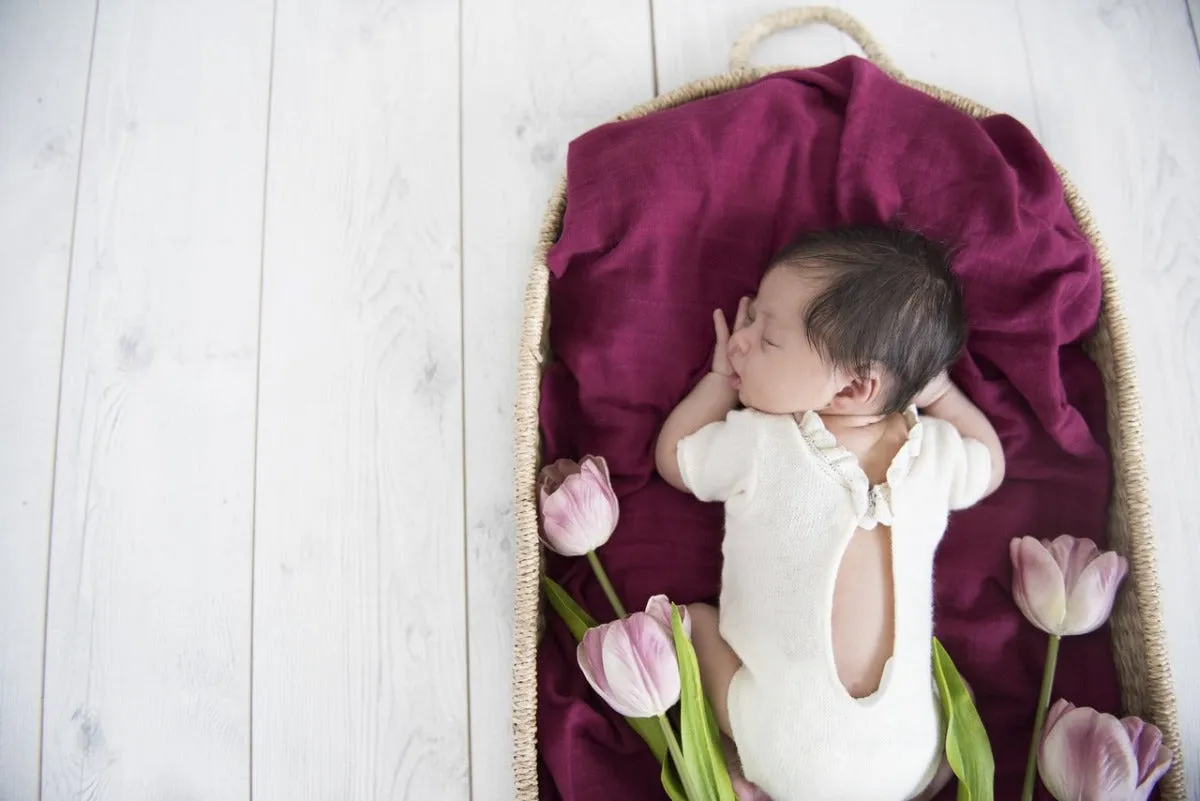 Organic Muslin Wrap - Ruby