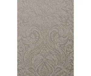 Ornated Embossed Floral Prints Dark Grey 266828 Wallpaper
