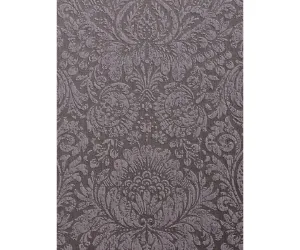 Ornated Embossed Floral Prints Indigo 266835 Wallpaper
