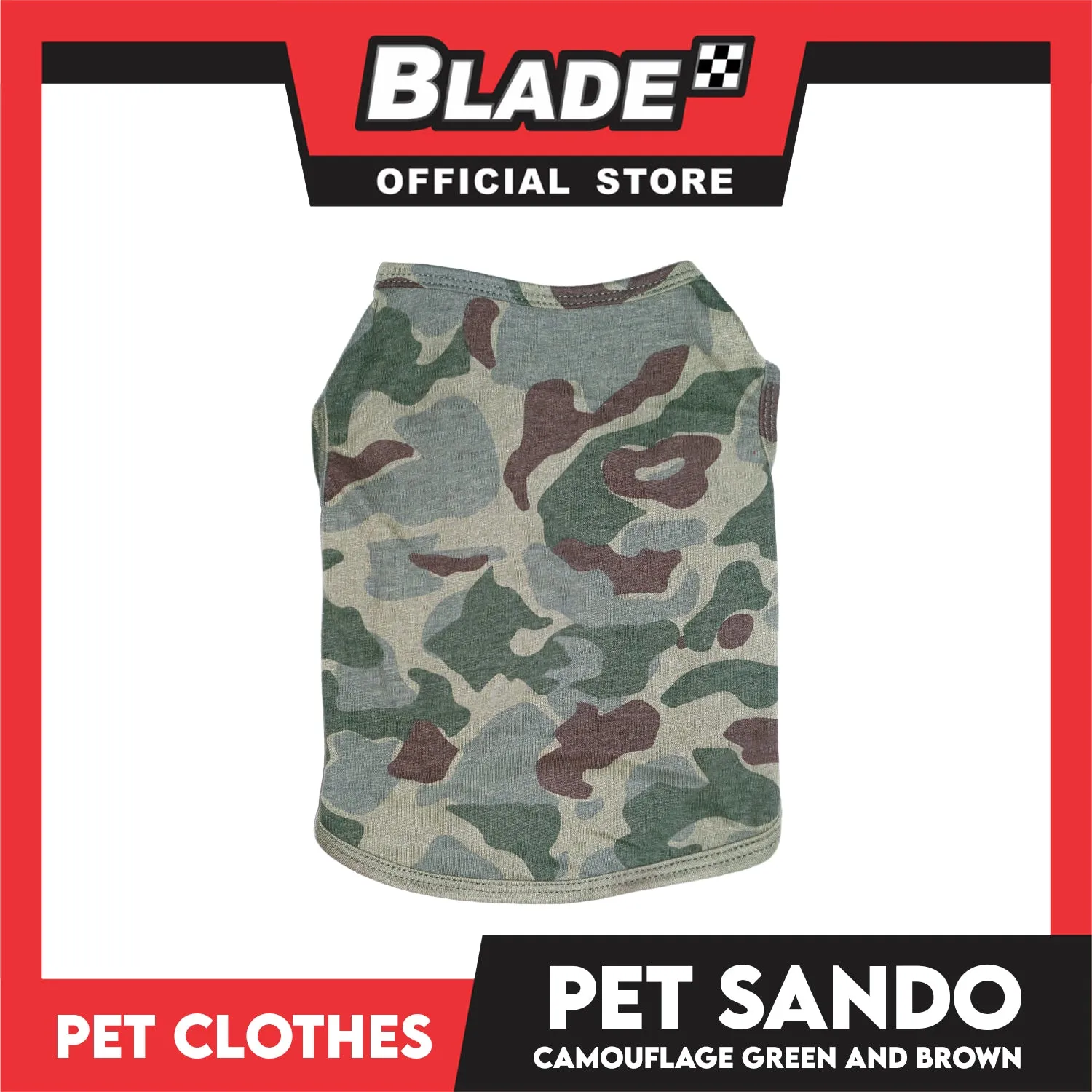 Pet Sando Camouflage Green and Brown (Extra Large) Perfect Fit for Dogs and Cats