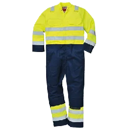 Portwest BIZ7 Hi-Vis Anti-Static Bizflame Pro Coverall
